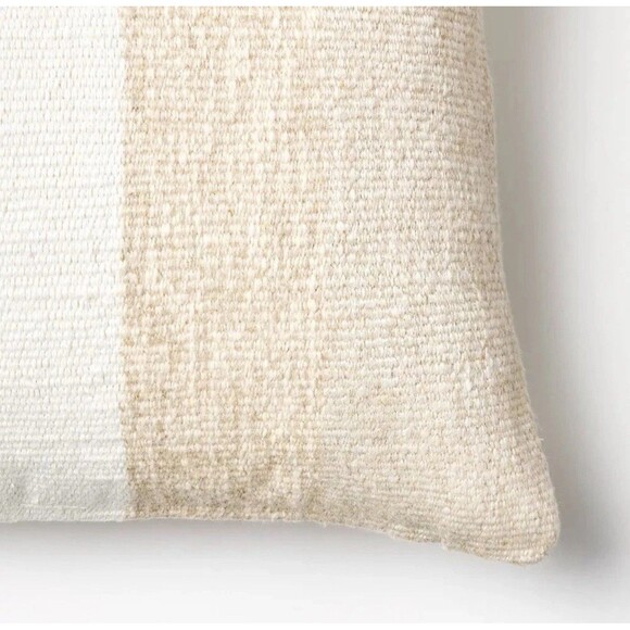 Oversized Woven Lumbar Throw Pillow Cream/Neutral - Threshold Studio McGee NEW - Picture 3 of 7